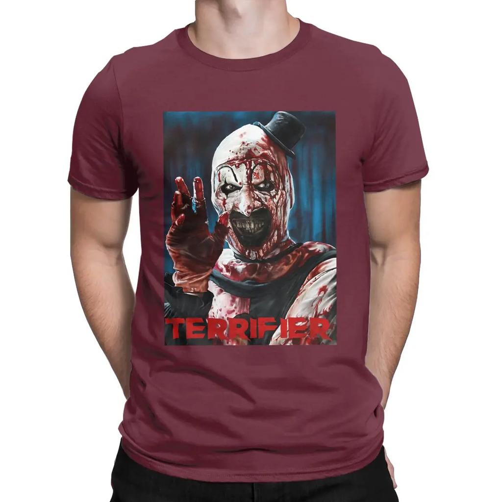 The Clown Drawing Art horror movies terrifier slasher film scary scream movie Novelty T-Shirts Cotton Graphic Printed Clothing