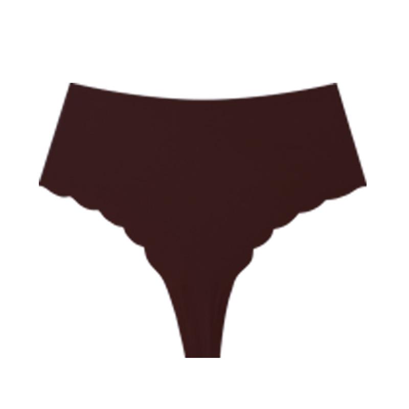 High Waist Eisseide Nahtlose Sexy Slips Übergröße Yoga Atmungsaktive Damen Tanga Slips