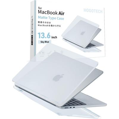 Sky Blue [Maintains Texture, Protects Against Scratches] MacBook Air 13.6-inch Compatible M4 / M3 / M2 Case 2025 2024 2022 Cover Clear Matte Cover A34