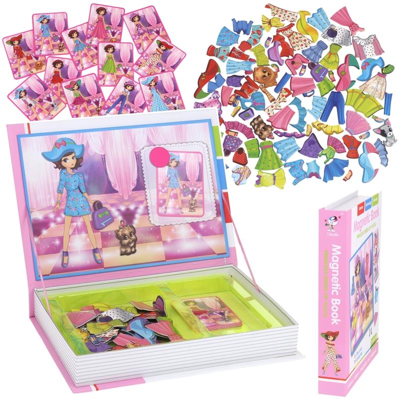 Puzzel Magnetisch Boek Magneten Puzzels Blokken Aankleedpoppen Kleding
