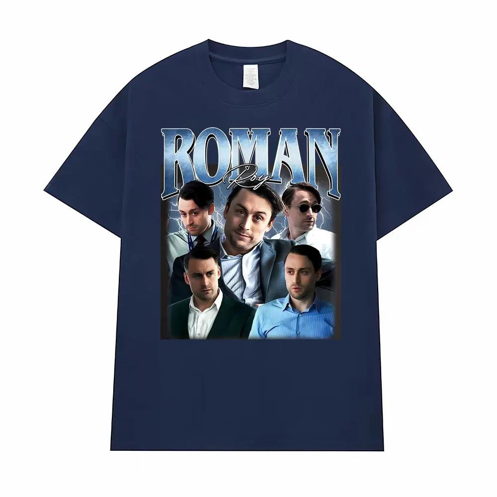 Limited Edition Roman Roy Vintage Pattern TShirt Unisex 100 Cotton Crew Neck Fashion Classic Loose Mens Casual Streetwear Top
