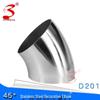 304 Stainless Steel 45° Decorative Elbow with 63/63.5/76/89 Mm Diameter for Welding