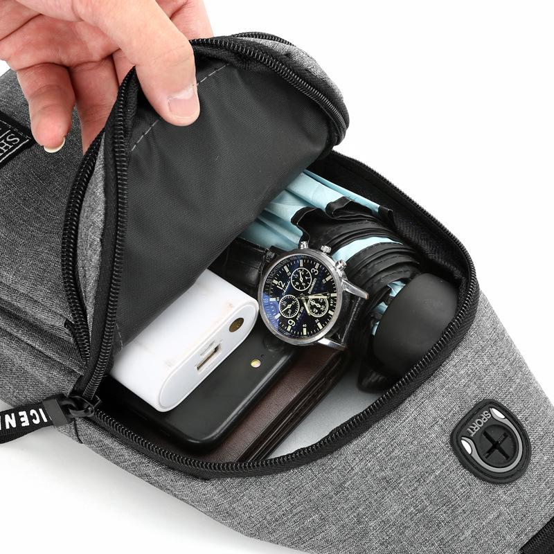 2023 Men's Oxford Chest Bag: Multi-functional Sports Outdoor Shoulder & Messenger Backpack