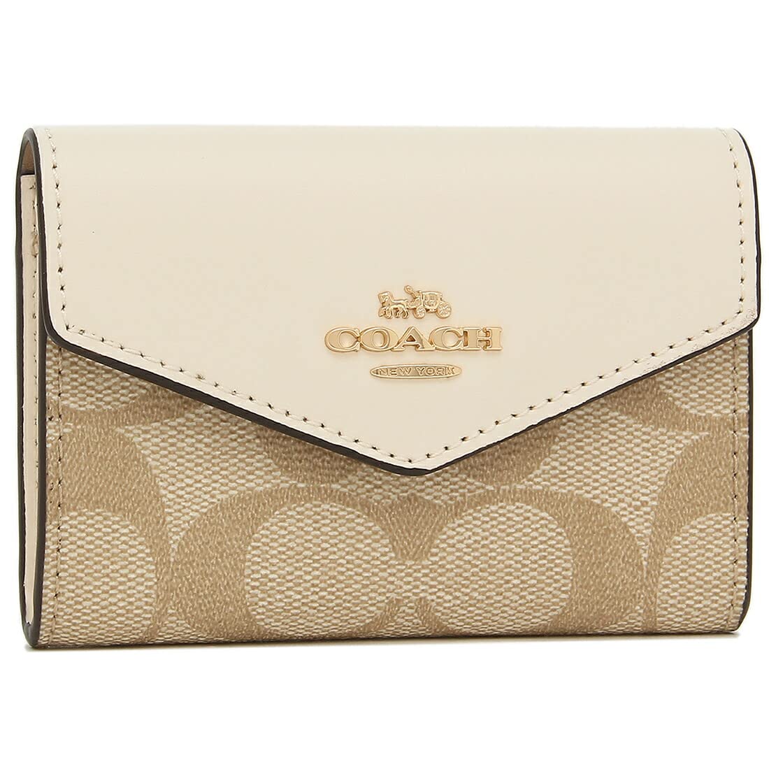 

Outlet Card Case Signature Business Card Holder Beige White CH202 IMDQC [Coach] Women s [Product]