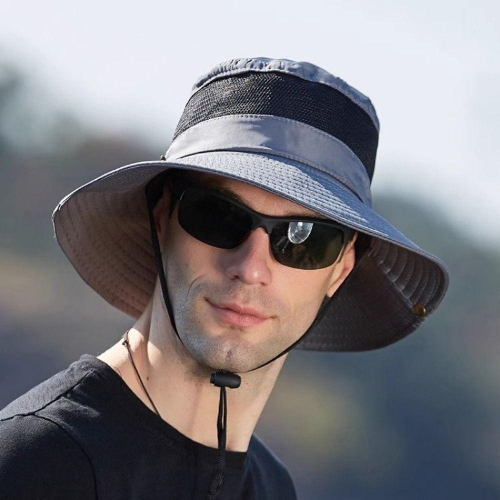 Big Eaf Sunscreen Hats Breathable Mountaineering Hat Portable Fisherman Hat Unisex