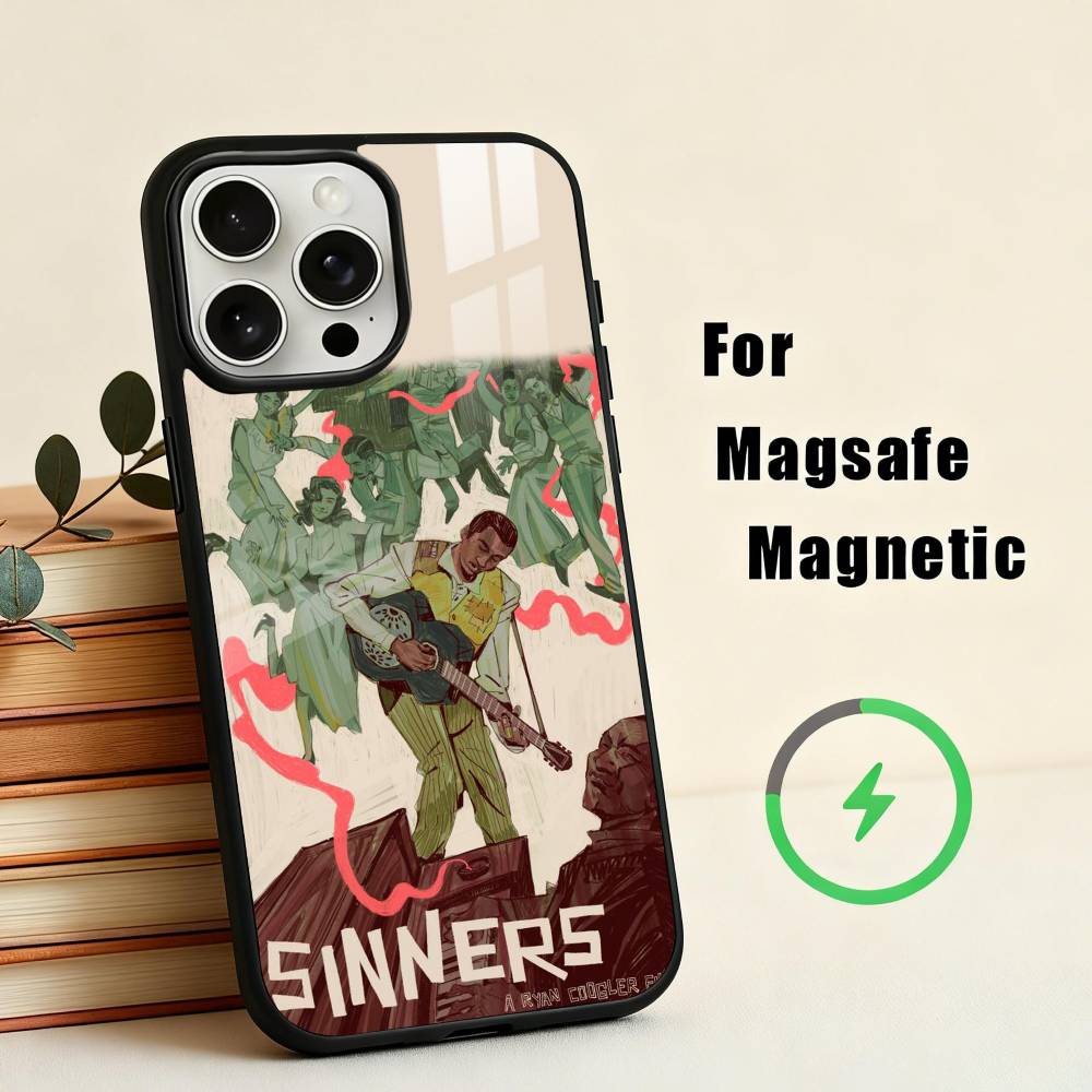 S-Sinners M-Movie-E W-Wallpaper Phone Case For iPhone 17,16,15,14,13,12,Plus,Pro,Max for Magsafe Magnetic Wireless Charging