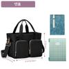 Teamoy Tote Bag, 10 Pockets, A4 Size, D-Ring, and Pen Slot, Large Capacity, Lightweight, Shoulder Bag, Perfect for Commuting, School, or As a