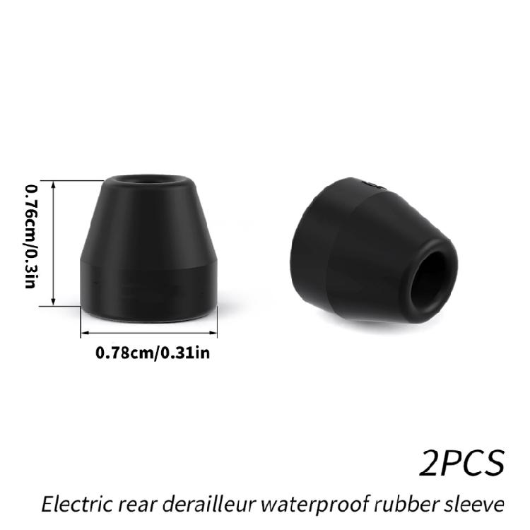 2 Stück Staubdicht 12 Gänge Hinterer Elektronischer Schaltwerkschutz Ersatz Road Bike Hinterer Gummi-Schutz für R8150 R7150