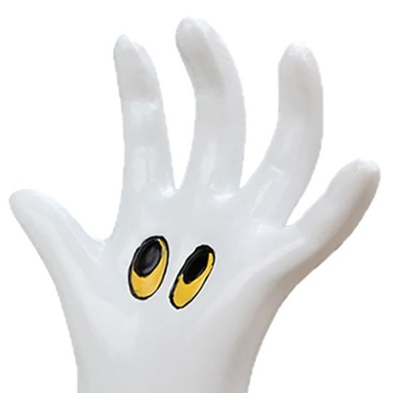 1 Pair Hand Ghost Statues Gothic Desktop Spooky Hand Figurines Resin Ornaments Home for Halloween