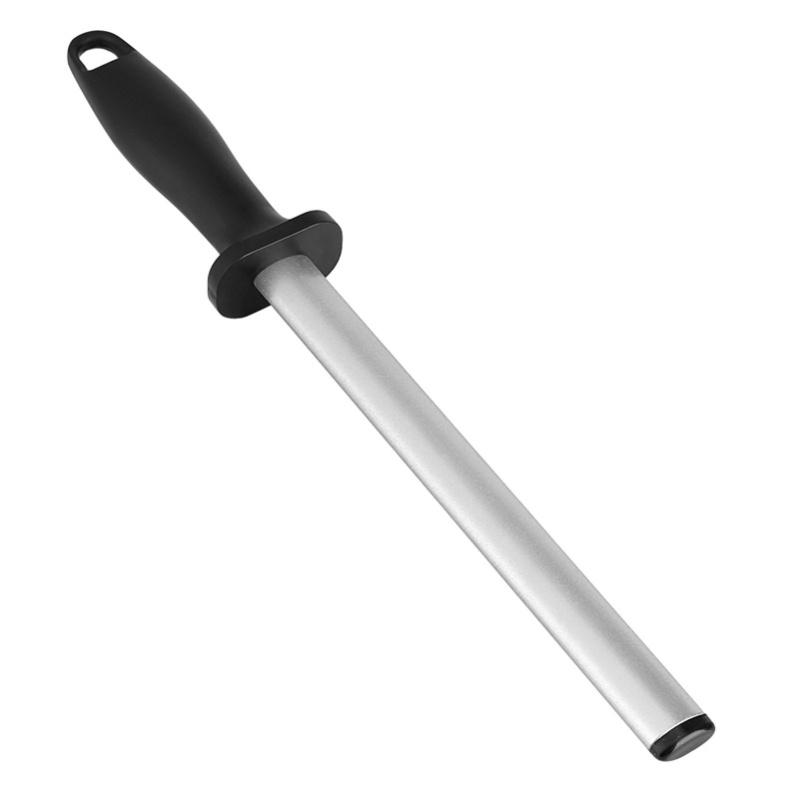Afilador de cuchillos profesional de 8 pulgadas, varilla de acero, herramienta de piedra para afilar cuchillos de cocina y hogar