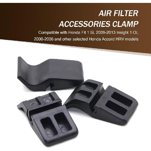 2 PCS Car Air Filter Housing Clip, 0.62" x 1.21" Air Filter Grille Top Cover Latch, Compatible with Honda Fit 2009-2020, Insight 2000-2006, Accord
