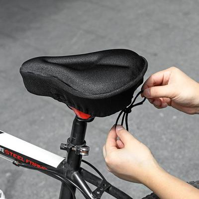 Bike Seat Cushion Cover Soft Thick Silicone Mountain Road Bikes
