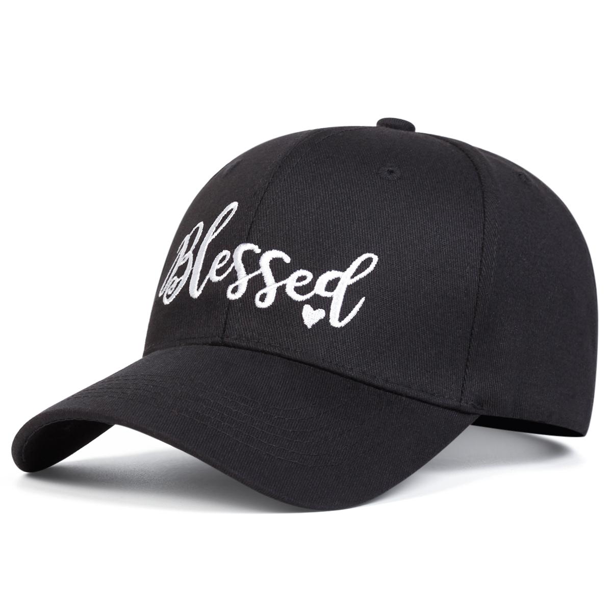 

Unisex Blessed Love Embroidery Baseball Caps Spring Autumn Outdoor Adjustable Casual Hats Sunscreen Hat
