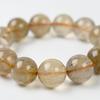 Jewelry Town Shosenkyo Rutilated Quartz 17mm 16cm Inner Power Stone for Good and Work [Eigado] Bracelet, Beads, Diameter, Fortune, Money,