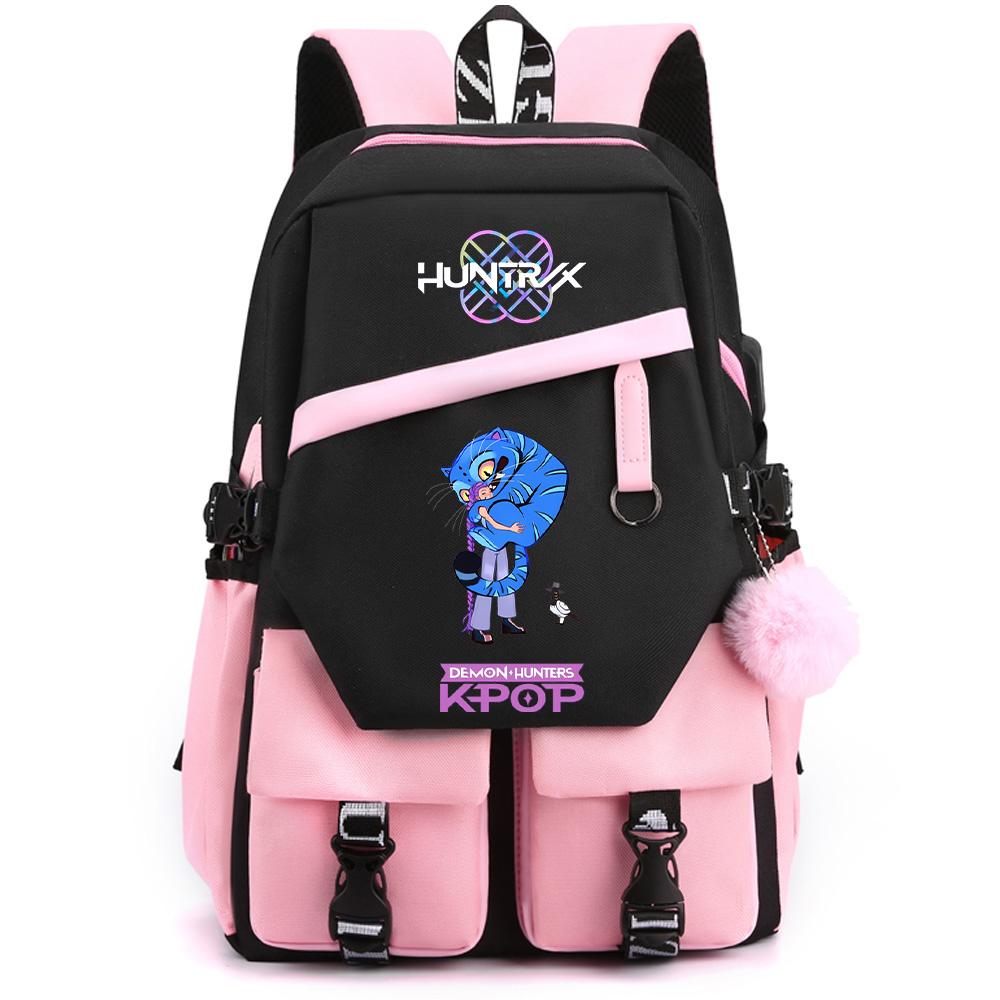 Anime K-Pop Demon Hunters Printed Large Capacity Backpack for Teenger Student Girl Boy Schoolbag Bookbag Women Waterproof Travel Bag Gift