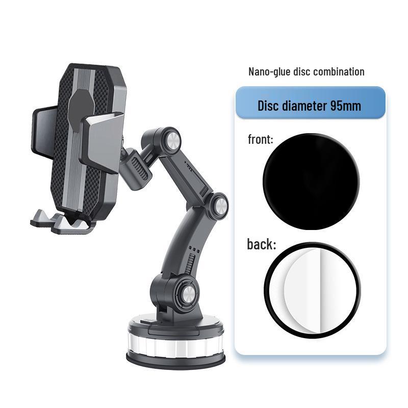 Doukuai Multifunctional Car Phone Holder with Suction Cup for Windshield or Dashboard.