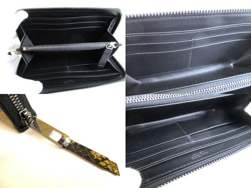 Authentische Jimmy Choo braun Kalbsleder runde Reißverschluss Brieftasche CARNABY #9684 generalüberholt