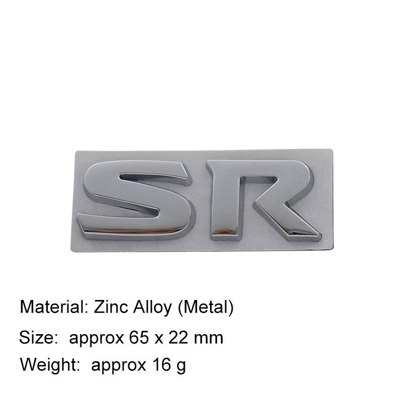 

3D Премиум SR S R для SR TURBO автомобиль Капот Крыло багажник Хвост Задняя Наклейка Эмблема Значок Стикер metal-chrome