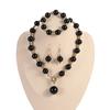 1Sada Dámské Šperky Sada Umělé perly Náhrdelník Náramek Kontrastní barva Kamínkový dekor Leštěný Prom Party Svatba Party Nevěsta Šperky