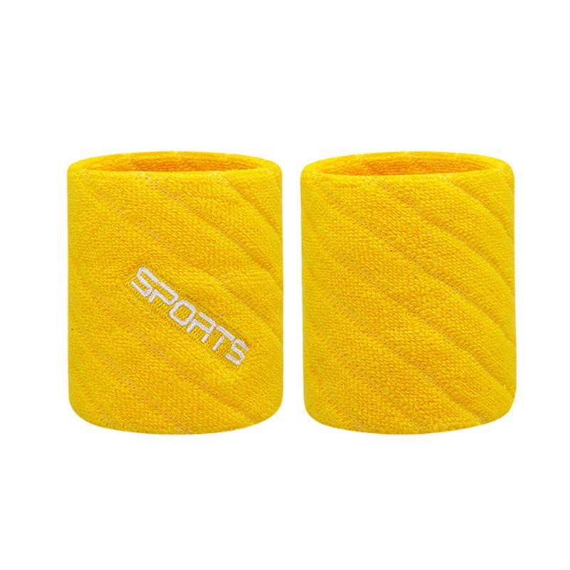 Women's Cotton Wristband with Logo Embroidery, Sweat-Absorbent for Badminton & Fitness.