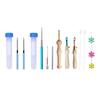 DIY Embroidery Knitting Punch Needle Pen Stitching Sewing Tool Kit+ Threads