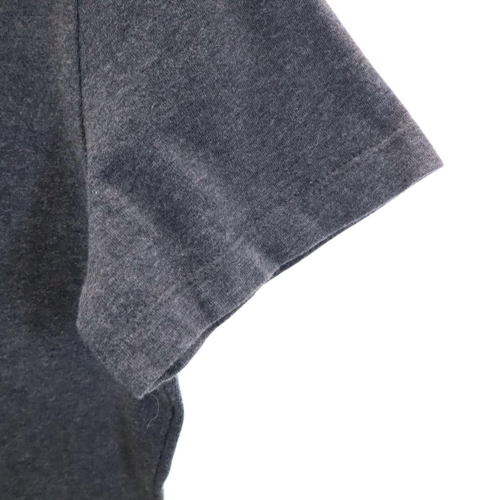 CELINE Made in Portugal Sequin logo Short sleeve T-shirt L Charcoal gray Women Used