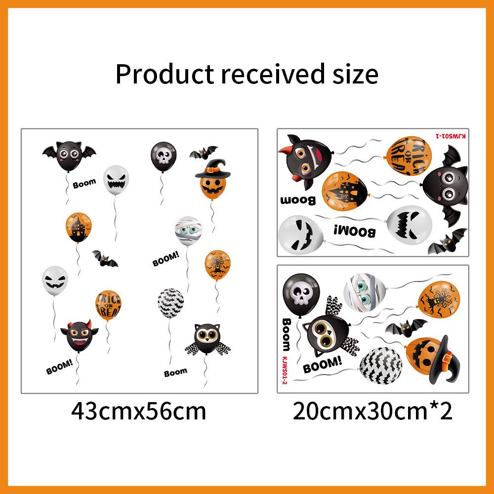 Halloween Window Cling Stickers for Kindergarten & Store Decor