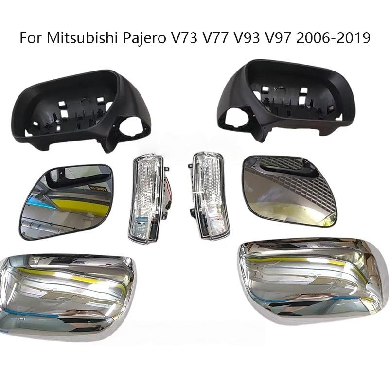 Cornice Portalampara Segnalatore di Direzione Inferiore Specchietto Retrovisore Posteriore Sinistro Destro Automatico Per Mitsubishi Pajero V73 V77 V93 V97 2006-