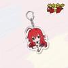 Anime High School DxD HERO Acrylic Keychains Pendant Rias Kureha Accessories Car Key Chain Key Ring Phone Bag Hanging Jewelry