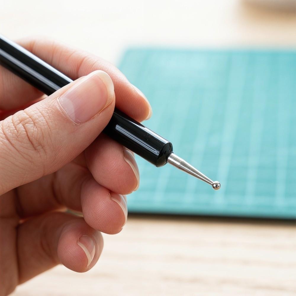 5PCS Double Ended Double Ended Stylus Pen Round Tip Acrylic Shank Quilling Art Pen Two Tone Option Nail DIY Craft Tool