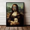 Plakat Mona Lisa scream ramka czarna