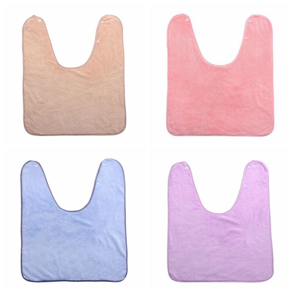 Absorbent Infant Bibs Coral Fleece Kids Feeding Eating Apron Comfortable Toddler Towel  Unisex