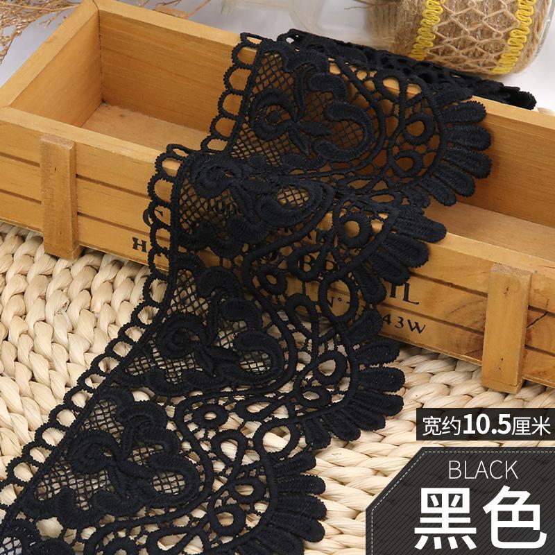 Vodou rozpustná krajka s výšivkou květů Šířka látky 10,5 cm Ruční výroba DIY Záclony Lem sukně Oblečení Dekorace Doplňky