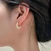 BELLA BOX High-end Luxury-style Circular Pearl Earrings, Trendy Ear Hoops, Women's Ear Pins With Unique Design, Rare Ear Ornaments
