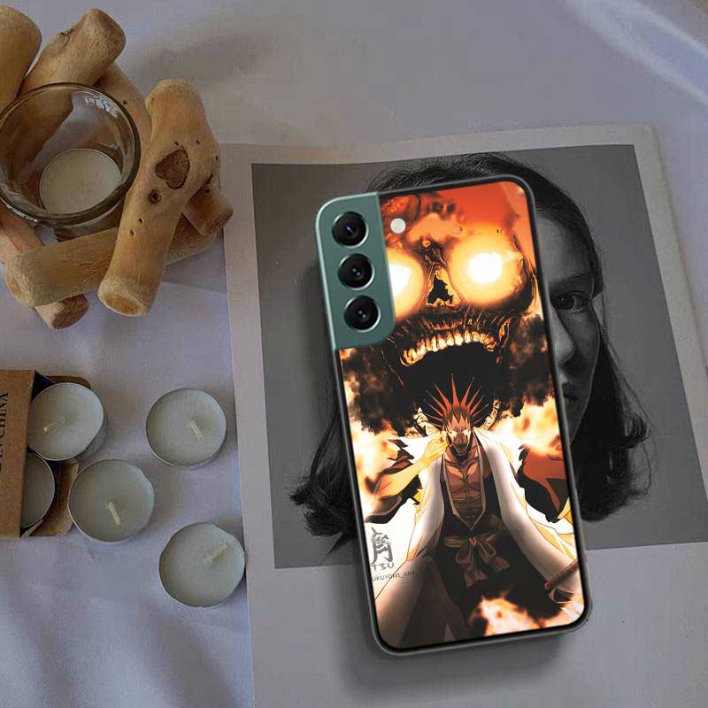 BLEACH Zaraki Kenpachi Phone Case For Samsung Galaxy S22 S25 Ultra S21 S10 Plus S26 Edge S20 S23 S24 FE Cover Silicone Soft