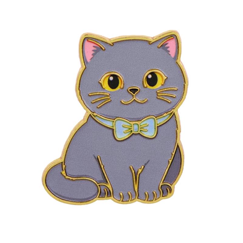 Collectible Cartoon Cat Enamel Pins Adorable Kawaii Lapel Badge for Backpack Clothing Birthday Gift for Cat Fans