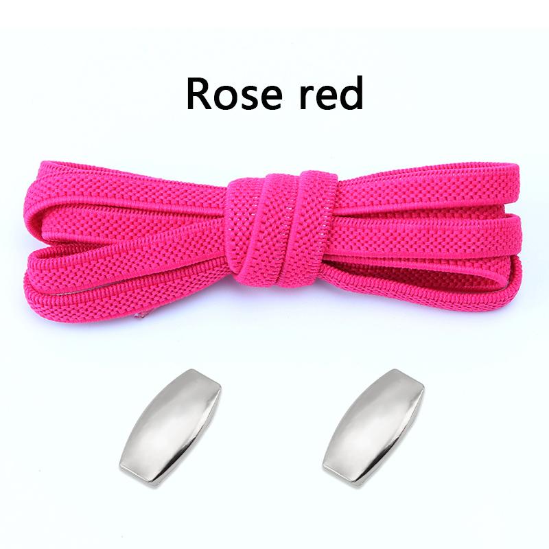1Pair Elastic Laces Sneakers New Lock Flat Shoelaces Without ties Kids Adult No Tie Shoelace Rubber Bands Shoes Accessories