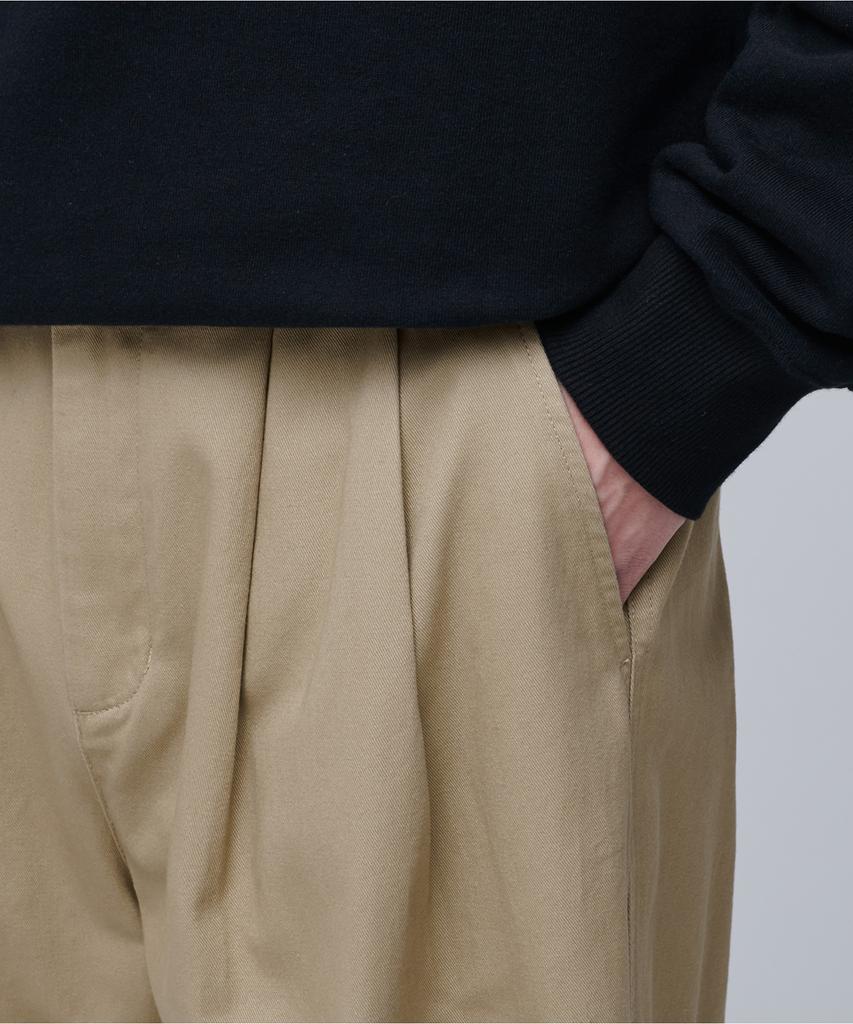 Musinsa Standard Cotton Wide Balloon Pants [Beige]