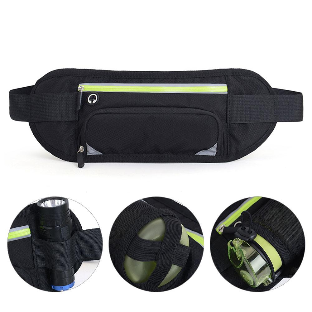 Hiking Waist Bag Fanny Pack with Water Bottle Holder Waterproof Reflective Running Belt Waist Pack for Men Women