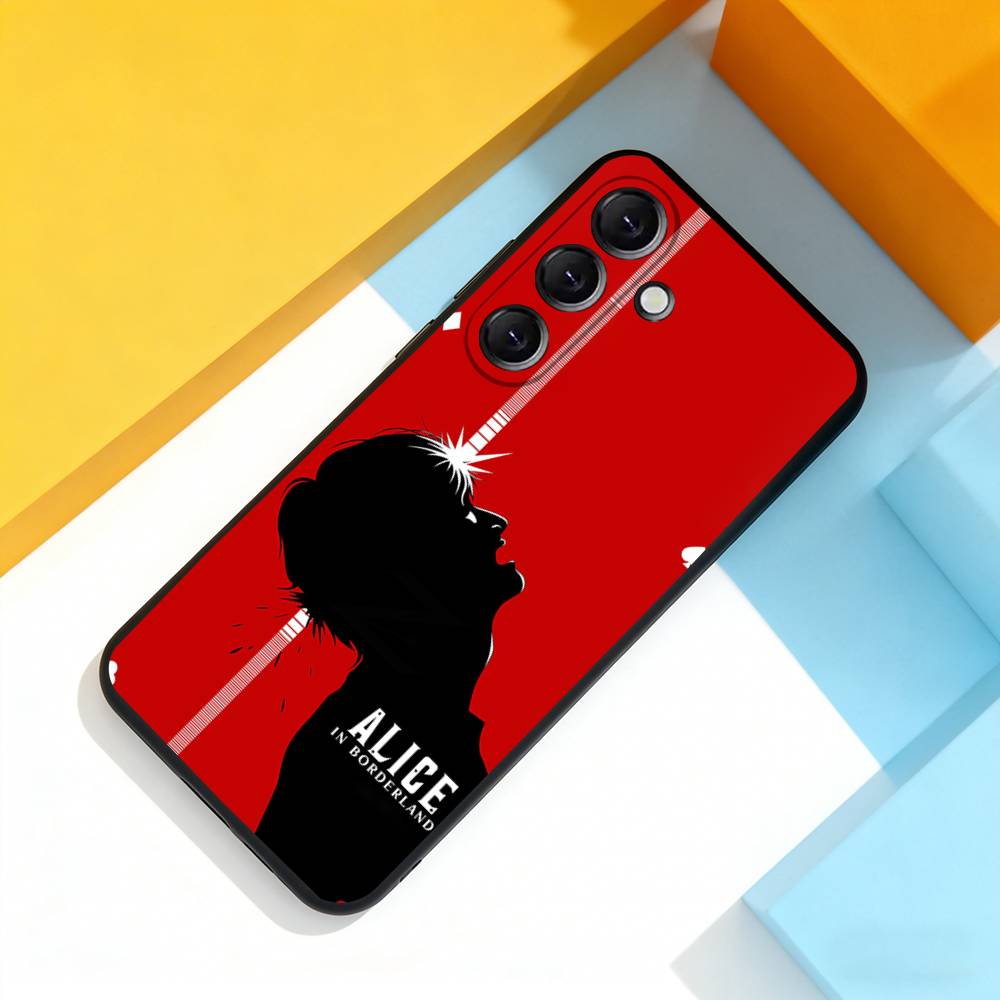 

A-Alice in B-Borderland Cool Phone Case For Samsung Galaxy A 73,72,51,53,52,71,22,5G,Note,J7,8,9 Soft Black Cover Samsung a31
