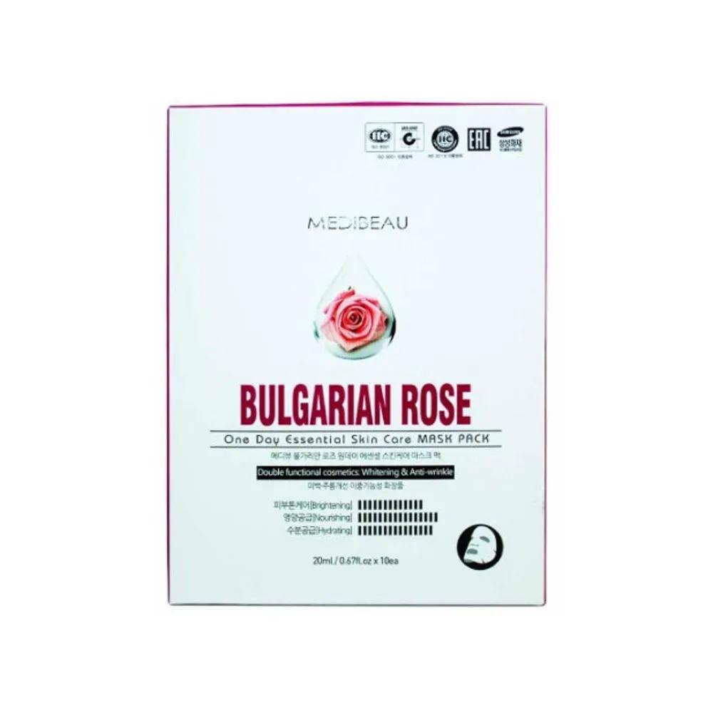 MEDIBEAU One Day Essential Skincare Mask Pack 20ml - Bulgarian Rose (10 Sheets)