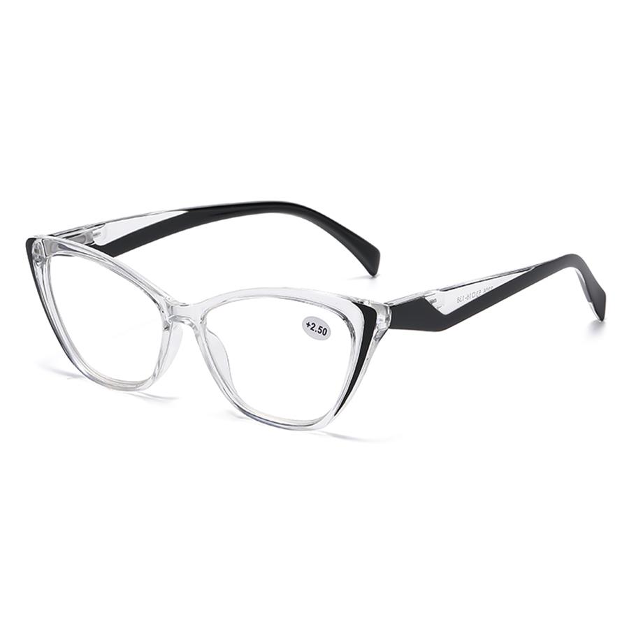 New Transparent Cat Eye Reading Glasses Retro Fashion Hyperopia Eyeglasses Women and Men Reading Eyewear+1.0+1.5+2.0+3.0+3.5+4.0