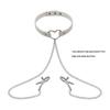 Elegant Choker with Nipple Clamps: Adult Training & Flirting Toy for Couples
