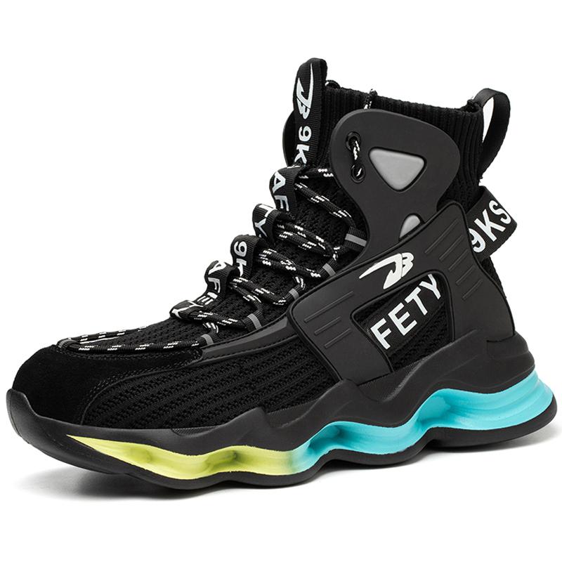 Fashion Work Boots Men Designer New Safety Shoes Men European Standard Steel Toe Shoes Anti-smash Anti-stab Indestructible Shoes
