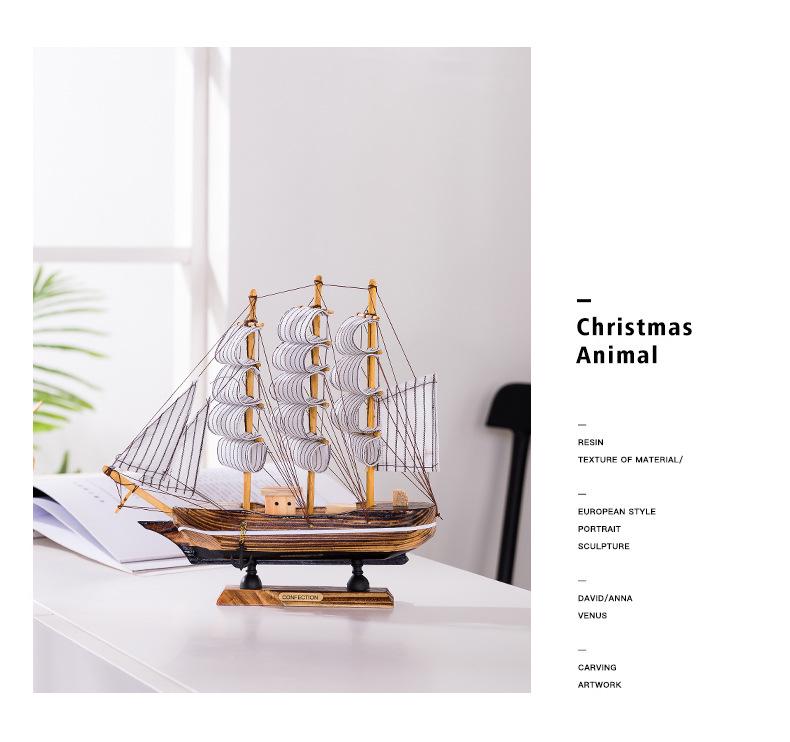 Sailboat Ornament: Creative Home Décor for Living Room, Wine Cabinet, Graduation Gift, or Office Desktop