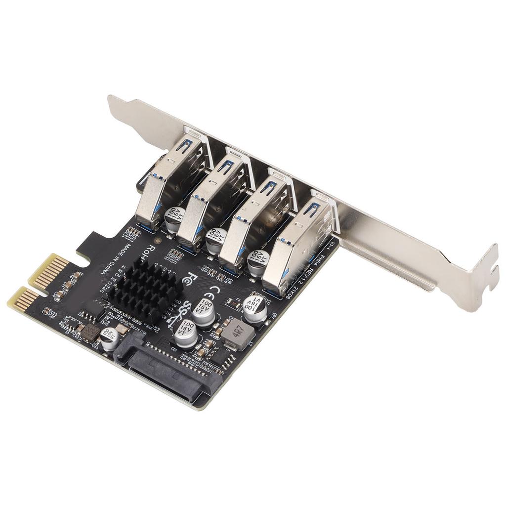 USB 3.0 PCIE Expansion Card PH64 2U4U VL805 Chip 5Gbps Transmission 4 Port USB Expansion Card for
