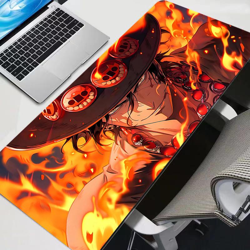Mouse Pad Gaming One Piece Anime Accessories Gabinete White New Gamer PC Computer Desk Mat Large XXL Keyboard Tablet Mousepad