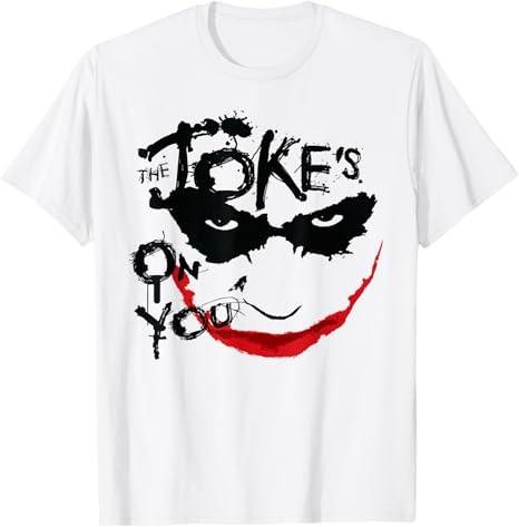 Dark Knight Joker The Jokes On You White TShirt S