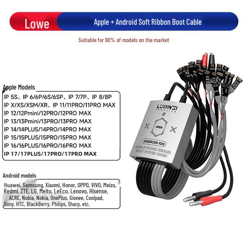 

Luowei-325 Boot Power Cord for Apple, Android, iP5-17 Pro Max Device Repair