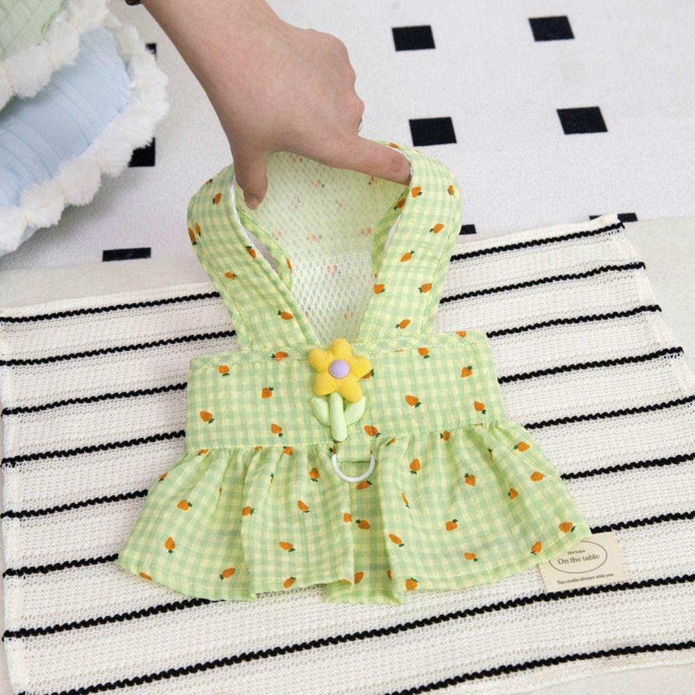 Lovely Dog Summer Dress Skin-friendly Pet Dress Pet Clothes Puppy Skirt  Spring/Summer